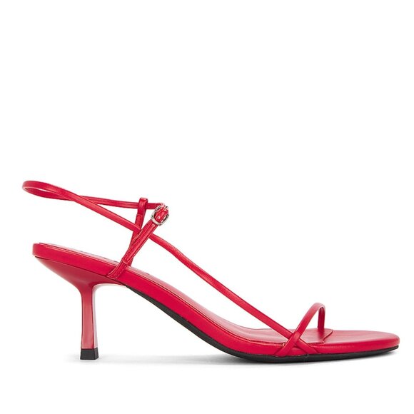 NEW Jeffrey Campbell Gallery Heeled Sandals in Red Strappy Heels 6 / 36 - Picture 1 of 5